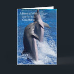 Dolphins Personalised Grandfather Birthday Card<br><div class="desc">Greeting card dolphins grandfather birthday card. Customise this birthday card with any text then have it printed and sent to you or instantly download it to your mobile device. Should you require any help with customising then contact us through the link on this page. Dolphins personalised grandfather birthday card that...</div>