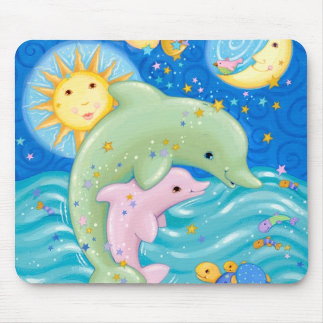 Dolphins Play Mouse Pad (Front)