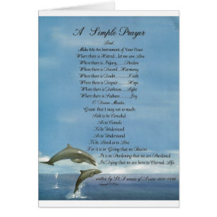 dolphins=pope francis=st. francis SIMPLE PRAYER
