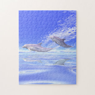 Dolphins Racing Jigsaw Puzzle