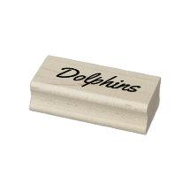 Dolphins rubber stamp