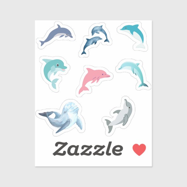 Dolphins Stickers (Sheet)