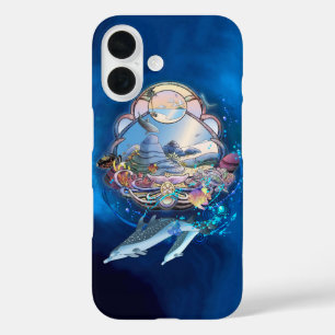 DOLPHINS UNDER THE BEACH PARTY iPhone 16 CASE