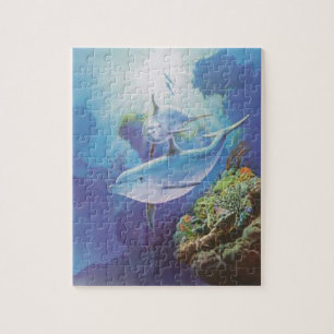 Dolphins Under The Sea Jigsaw Puzzle