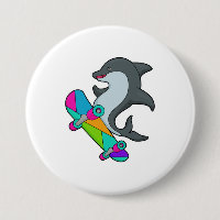 Dolpin as Skater with Skateboard