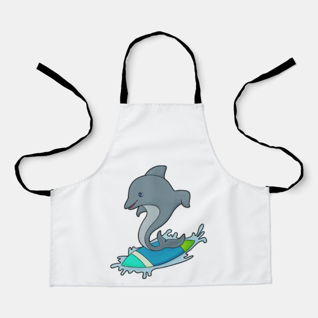 Dolpin as Surfer with Surfboard Apron (Front)