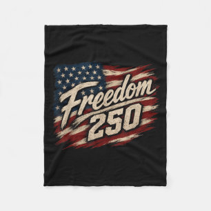 Dom 250 Patriotic Aamerican Flag Usa Independence Fleece Blanket