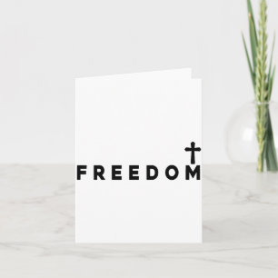 Dom Christian Cross Patriotic  Card