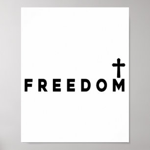 Dom Christian Cross Patriotic  Poster