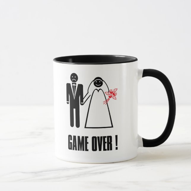 Dom Foto Game Over! mug cup for Bride and Groom (Right)