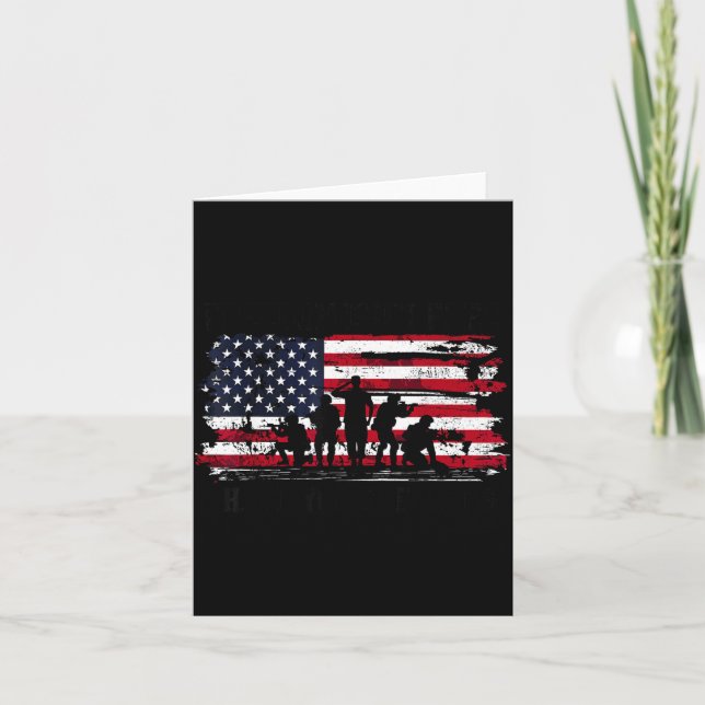 Dom Isn't Thank You Veterans Day Military Usa Flag Card (Front)
