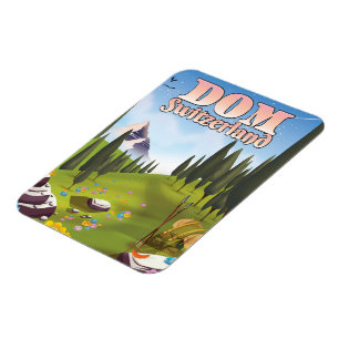 Dom Switzerland travel poster Magnet