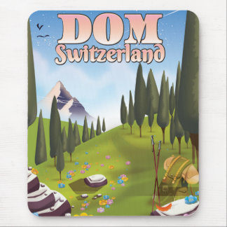 Dom Switzerland travel poster Mouse Pad