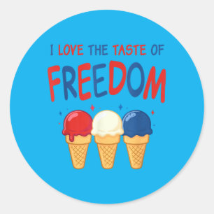 Dom Tastes Good 4th Of July Kids S Classic Round Sticker