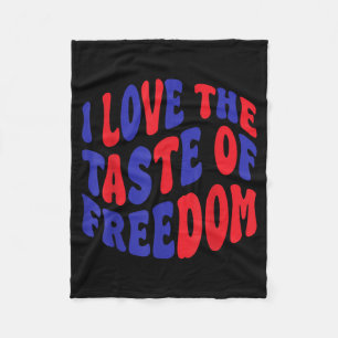 Dom Tastes Good Fun Couples Matching 4th Of July Fleece Blanket