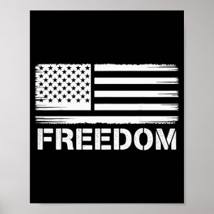 Dom Vintage America Flag  Poster