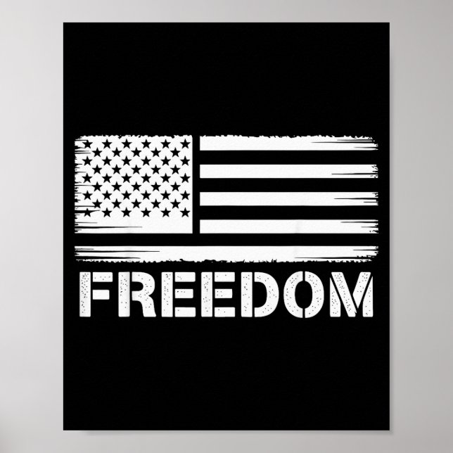 Dom Vintage America Flag  Poster (Front)