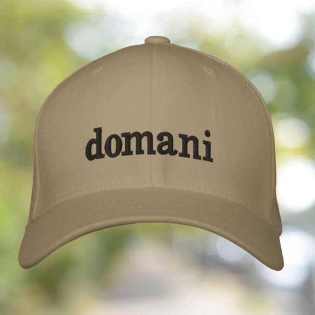 Domani (I'll get to it tomorrow) Procrastinator Embroidered Hat (Creator Uploaded)
