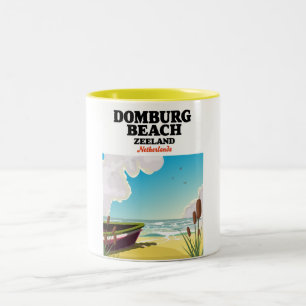 Domburg Beach Zeeland Domburg Beach Two-Tone Coffee Mug