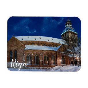 Dome cathedral on Dome square in Riga, Latvia Magnet