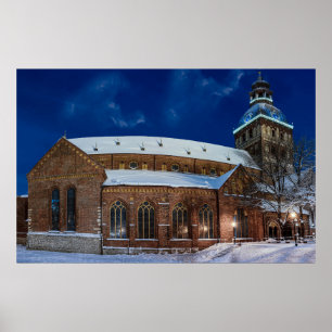 Dome cathedral on Dome square in Riga, Latvia Poster