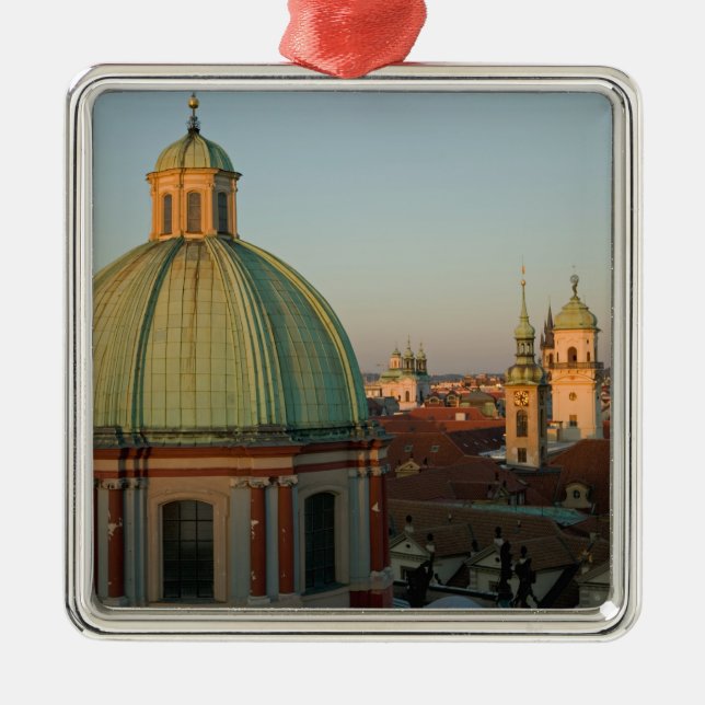 Dome of Church of Saint Francis, Prague, Czech Metal Ornament (Front)