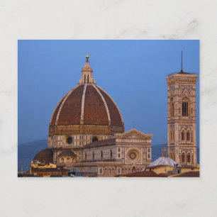 Dome of Santa Maria del Fiore Cathedral in warm Postcard