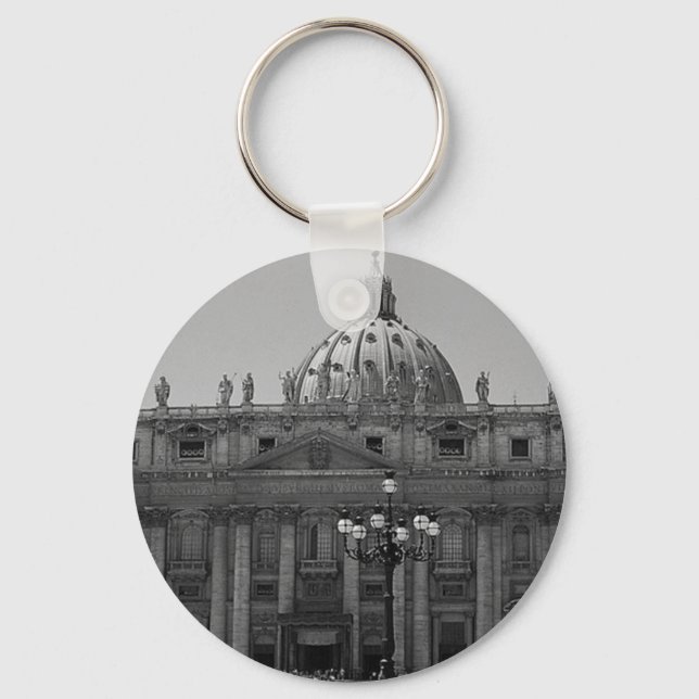 Dome of St Peters Basilica Rome Key Ring (Front)