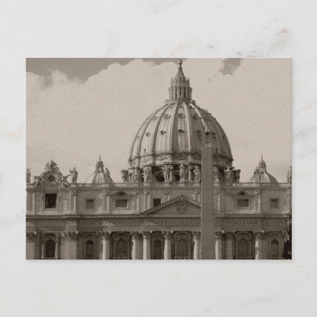 Dome of St Peters Basilica Rome Postcard (Front)