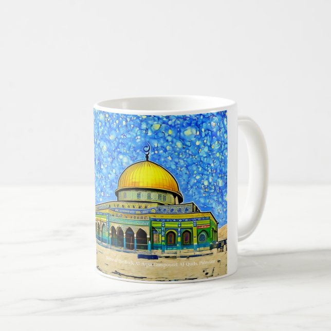 Dome of the Rock, Al-Aqsa on a Mug (Front Right)