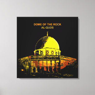Dome of the Rock, Al-Quds Canvas Print