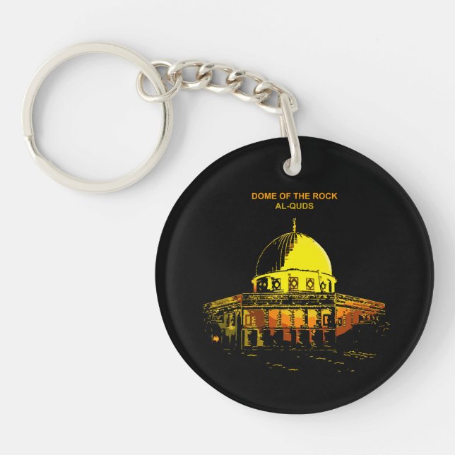 Dome of the Rock: Al-Quds's Heartbeat Keychain (Front)