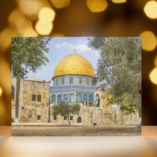 Dome Of The Rock Holy Mosque Jerusalem Palestine Postcard