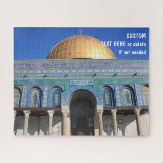 Dome of the Rock, Jerusalem, custom message option Jigsaw Puzzle