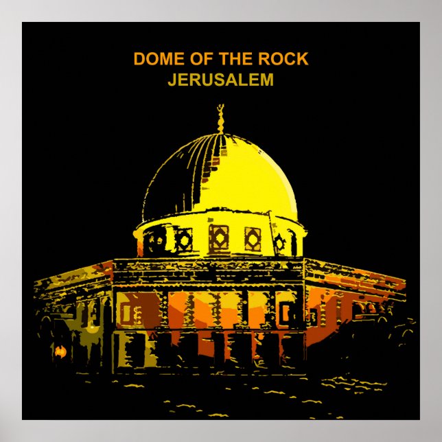 Dome of the Rock: Jerusalem’s Iconic Poster (Front)