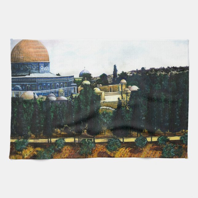 Dome of the Rock Tea Towel (Horizontal)