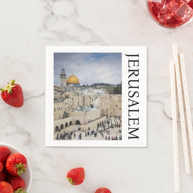 Dome of the Rock | Western Wall Plaza, Jerusalem Napkin (Insitu)