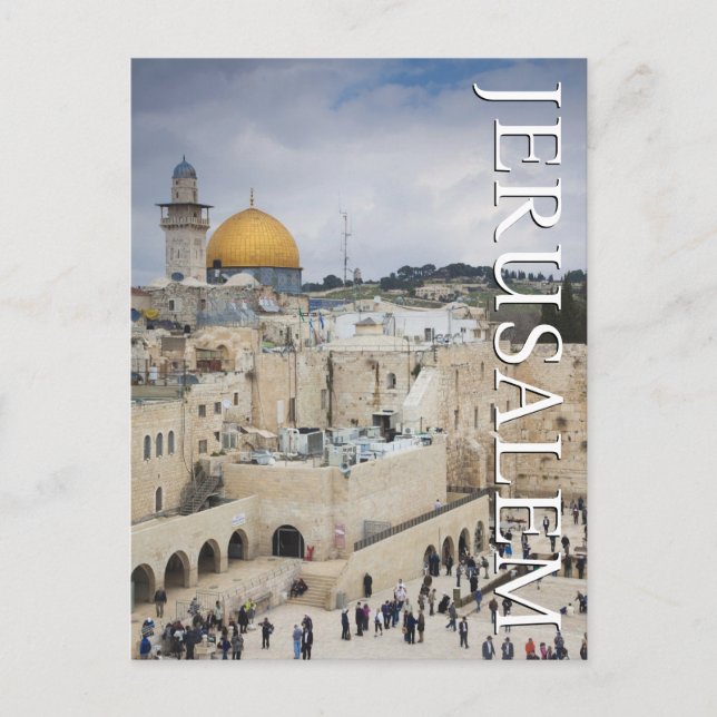 Dome of the Rock | Western Wall Plaza, Jerusalem Postcard (Front)