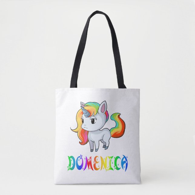 Domenica Unicorn Tote Bag (Front)