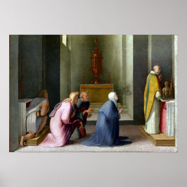 Domenico Beccafumi The Miraculous Communion Poster (Front)