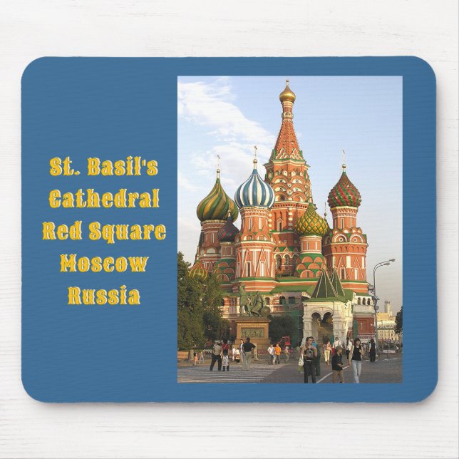 "DOMES OF ST. BASIL'S, MOSCOW" MOUSE MAT/MOUSEPAD PAD (Front)