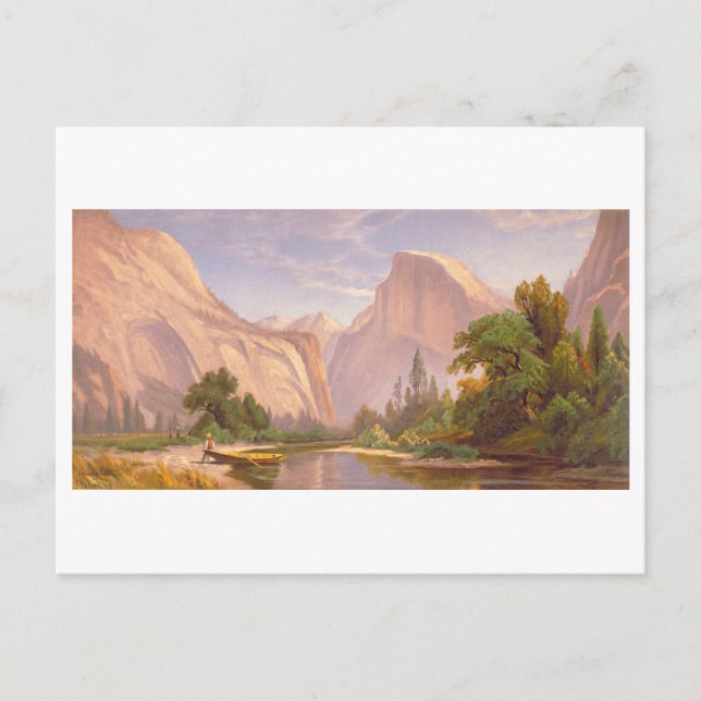 Domes Yosemite Vintage Prang Lithograph Postcard (Front)