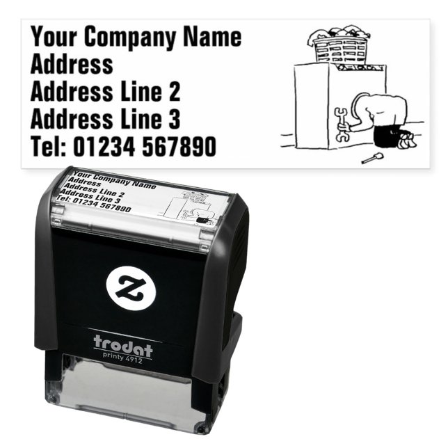 Domestic Appliance and White Goods Repairs Self-inking Stamp (Creator Uploaded)