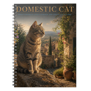 Domestic Cat Garden Courtyard ANIMALS Notebook