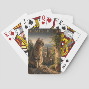 Domestic Cat Garden Courtyard ANIMALS Poker Playing Cards