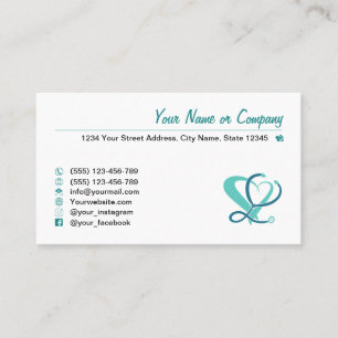 Domestic / Curbside Care. Mobile Nursing Service Business Card