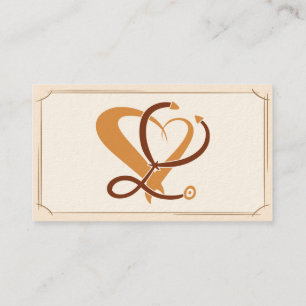 Domestic / Curbside Care. Mobile Nursing Service Business Card