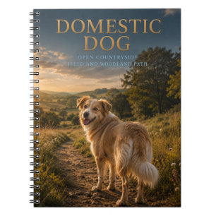 Domestic Dog Countryside Path ANIMALS Notebook