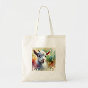 Domestic Goat 300724AREF118 - Watercolor Tote Bag