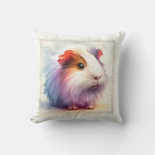 Domestic Guinea Pig AREF401 - Watercolor Cushion